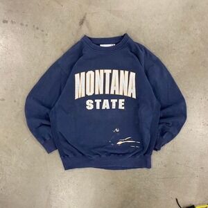 Vintage 90s Montana State University Gear For Sports College Crewneck Sweatshirt